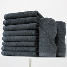 From Cotton 營業用美容毛巾 90g 棉紗, 10個, 深綠色