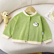 JOYMULTI MK 彩色熊貓長袖針織外套