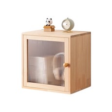 HAPPY LiFE 實木可堆疊置物櫃 長虹門無隔板款 12017 40 × 30 × 40cm, 1個, 原木色