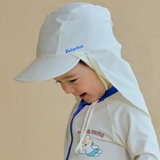 IAMBEBE 嬰幼兒 Hello Animal 防曬護頸帽 兒童四季泳帽