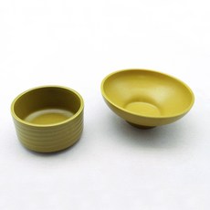 Dalsogang甜味陶瓷飯碗湯碗空碗組, 黃綠色, 飯碗+湯碗