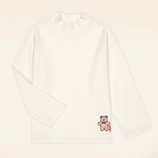 mollimelli 兒童Happy小熊半高領T恤