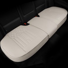 River Fox 汽車座椅防染色打孔全包覆型後座坐墊, 迷霧灰, 1個