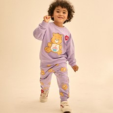 케어베어 아동용 동글동글 벌스데이베어 상하복 세트