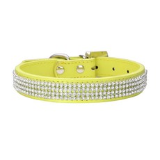 리즈제이니 크리스탈 애완동물 목줄, 07 노란색, 1개