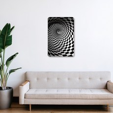 Monster Design 錯視系列 室內裝飾 錯視照片 白色壓克力相框, 07黑白