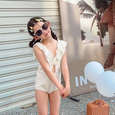 女童款公主Cordelia荷葉邊連身泳衣 CCW33GSW385