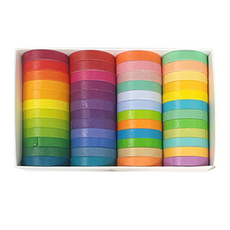 Dong-A Pms DIY Dakkoo 彩虹遮蔽膠帶 48 色 7mm, 混色, 1個