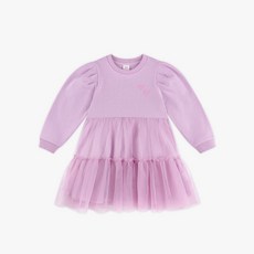 MARI N MORI 女童甜美風刷毛網紗洋裝