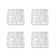 可愛簡約珪藻土杯墊 4入 B48, 類型 2