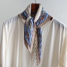 BABISOO 馬花百褶菱形圍巾