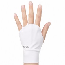 지알에스 프리미엄 쿨 골프 손등 커버 토시 왼손착용, 화이트, 1개