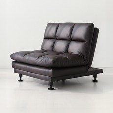 마켓비 앰보 멀티 소가죽 1인용 소파, 블랙브라운 8257.0353