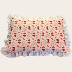 DAYSOY 貓咪荷葉邊可愛坐墊, 1個, 04水果兔子