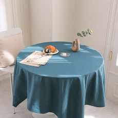 FORHOME 手工摩卡亞麻桌布, 靛藍色, XS(60 x 60 cm), 1個