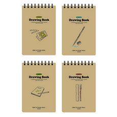 misoro 3000 線圈素描本 2364, 4個, 180 x 123 mm