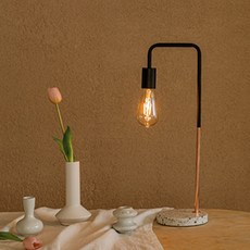 Sam's 水磨石檯燈, 黑色 + 玫瑰金