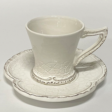 ELIOS 我的花茶杯套組D型, 白色的, 1套