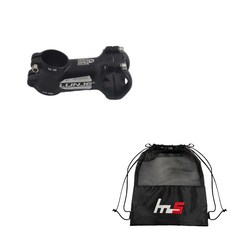 LUNJE 自行車把立 70 x 31.8 毫米 + 獨家袋套組 CYYP-81-1PU, 黑色（莖）, 1套