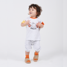 키즈꼬모 아동용 멍글이 반팔 상하의 세트