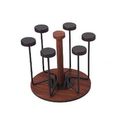 Harvestival原木杯架, 黑色的, 1個