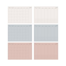 牽牛花 12000 每月 + 每週計劃 A4 3 件套, 混色