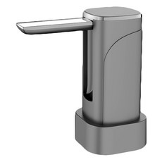 桶裝水折疊電動定量抽水器 折疊液晶款, 1個, 灰色