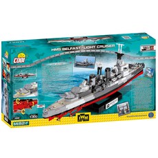 COBI 英國 HMS 貝爾法斯特樂高兼容積木, 混色