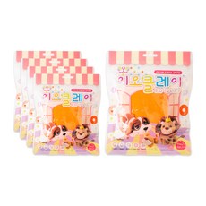 이오 유아용 클레이 5p, 주황, 50g