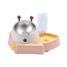 PASTEL PET 寵物蜜蜂造型餐碗組 均碼, 粉色, 1個