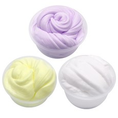 ARTNISM 奶油史萊姆DIY製作 120ml 3件組, 紫色/黃色/白色