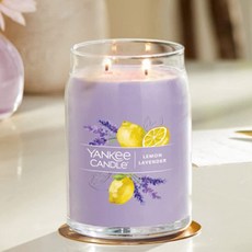YANKee CANDLe 經典香氛蠟燭 L, Lemon Lavender, 567g, 1罐
