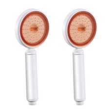 EVER HOUSE 粉彩獨特旋轉撥盤蓮蓬頭, 2個, 橘色