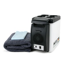 블랙라이노 맥스쿨 쿨러 차량용 냉온장고 + 버핑타월 140 x 70 cm + 유리용타월 패키지 6