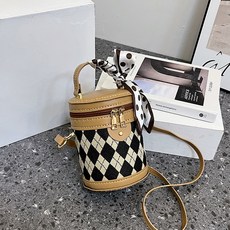 ARTJOY DIY My Can Bag 手作皮革工藝套組 菱格紋, 1套, 淺棕色