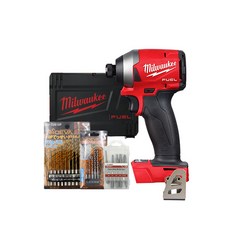 Milwaukee GEN2 充電式衝擊鑽起子 18V M18 FID2-0X0 + 鑽頭全套, 1套