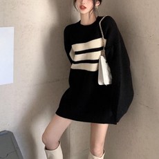 PEONIST 女款休閒針織迷你連身裙