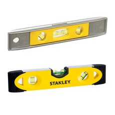 STANLEY TOOLS 磁性魚雷式鋁製水平儀 STHT42465-8+磁性魚雷式塑膠水平儀 STHT43511-8, 1套