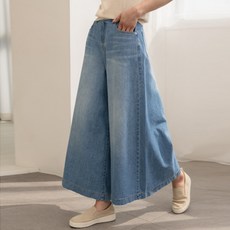 VanessaBeen 女款褲裙丹寧寬版裙褲 v01054