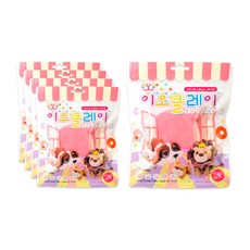 이오 유아용 클레이 5p, 분홍, 50g