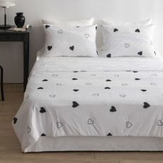 HELLOSLEEP Cool Air Fit 涼感夏被, 愛心黑