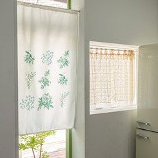 Simflux 天空花園布藝海報兼遮蔽簾 2入, 葉子(綠色)