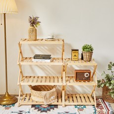 CASAMARU 3層木製置物架, 單色