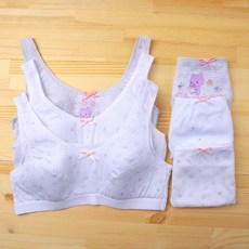 CL STORY 女童發育期第1階段內衣3入組+內褲3入組