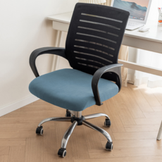 크블랑스 벨벳 데일리 의자 커버, 블루, 1개