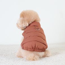 에이미러브즈펫 강아지 DE 빵빵패딩, 브라운