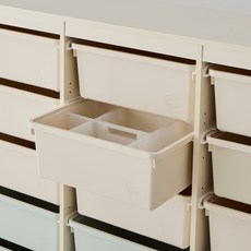 HANSSEM Samkids收納櫃專用 多用途移動式分類盒, 半透明, 3個