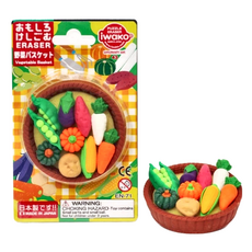 Iwako 造型橡皮擦 野菜籃 Set, 日本製造, 1組