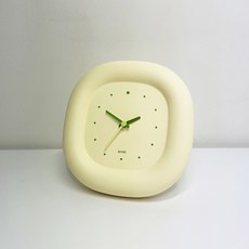 오르미 아이노비아 버블클락 무소음 벽걸이 탁상시계, 레몬버터