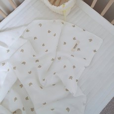 Moonstory 米色熊雙層毯, 混色